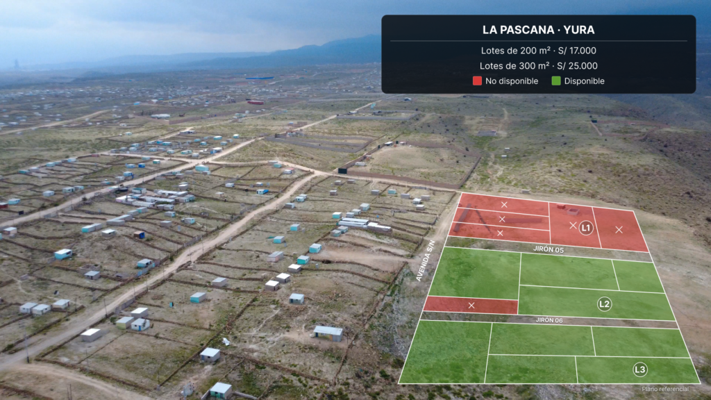 Traspaso de terrenos de 200 y 300 m² en La Pascana, Yura · Foto 2